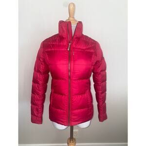 Descente Jacket Down/Duck Feathers Puffer Berry * Missing Hood* Size US 4